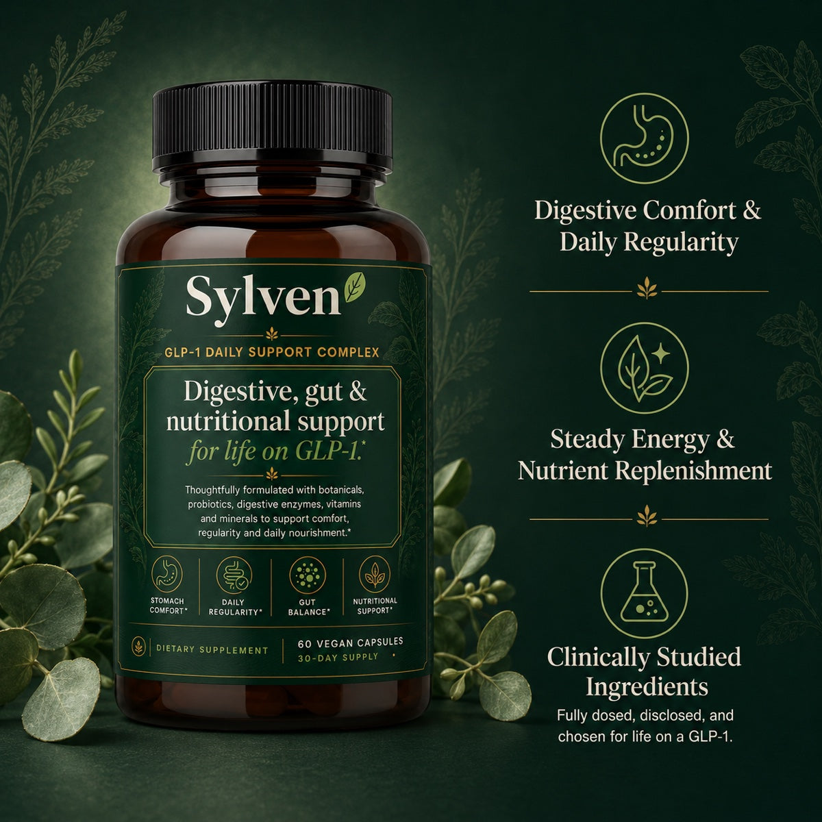 Sylven GLP-1 Daily Support Complex bottle